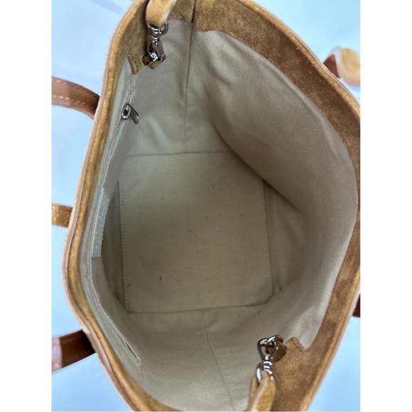 Little Liffner Sprout Tote Mini Chestnut Suede - Picture 9 of 15